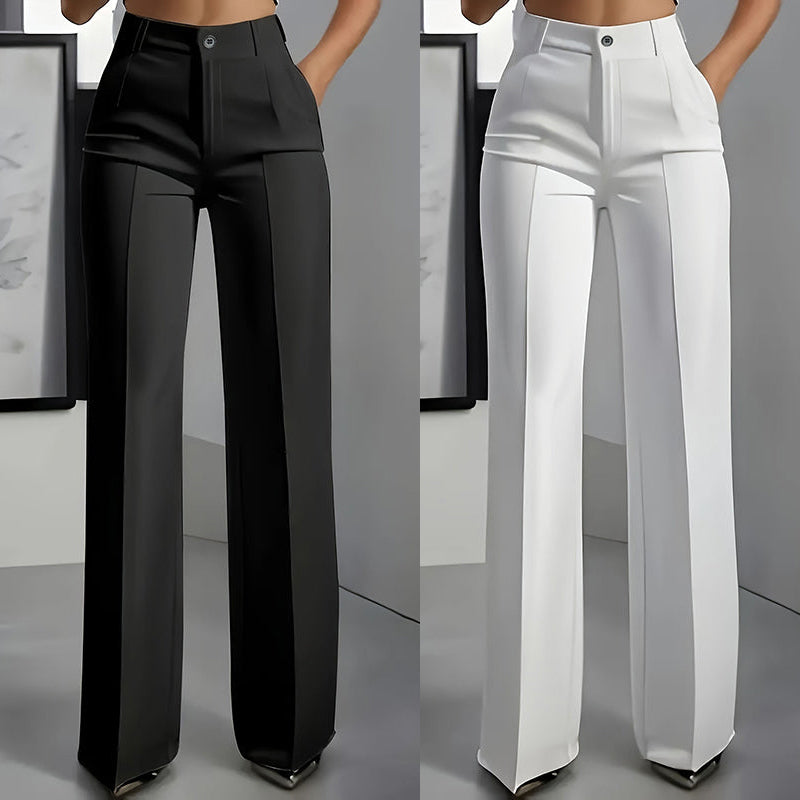 Women's High-Waisted Suit Pants