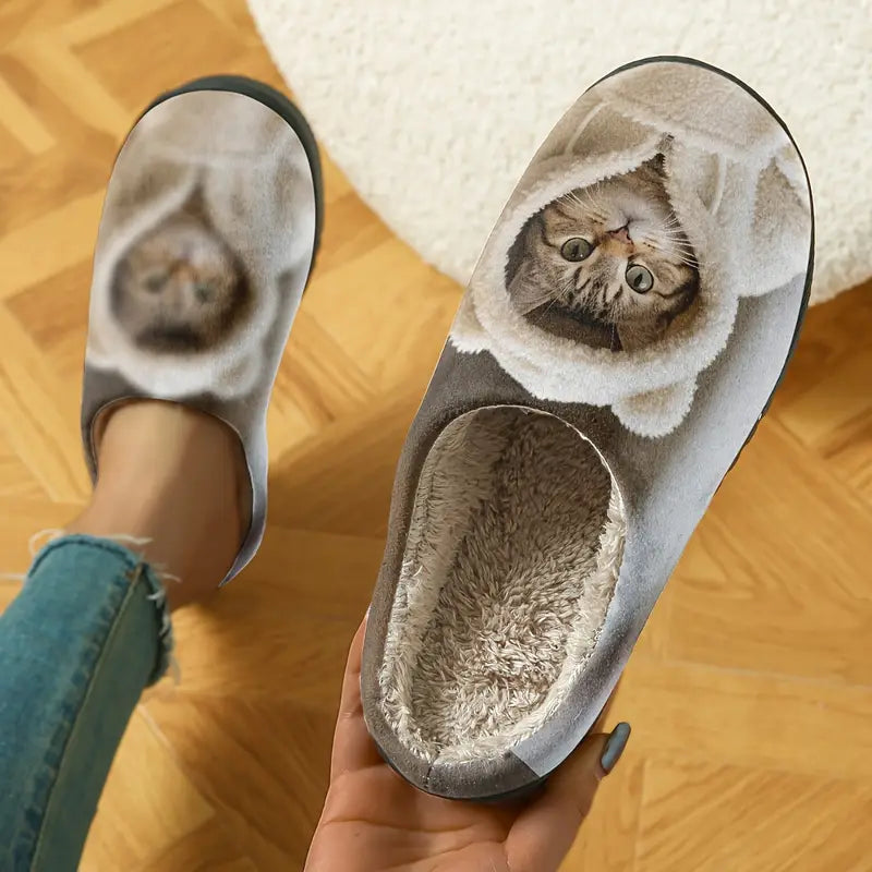 π± 3D Cat Pattern Winter Slippers β Ultra Cozy Comfort