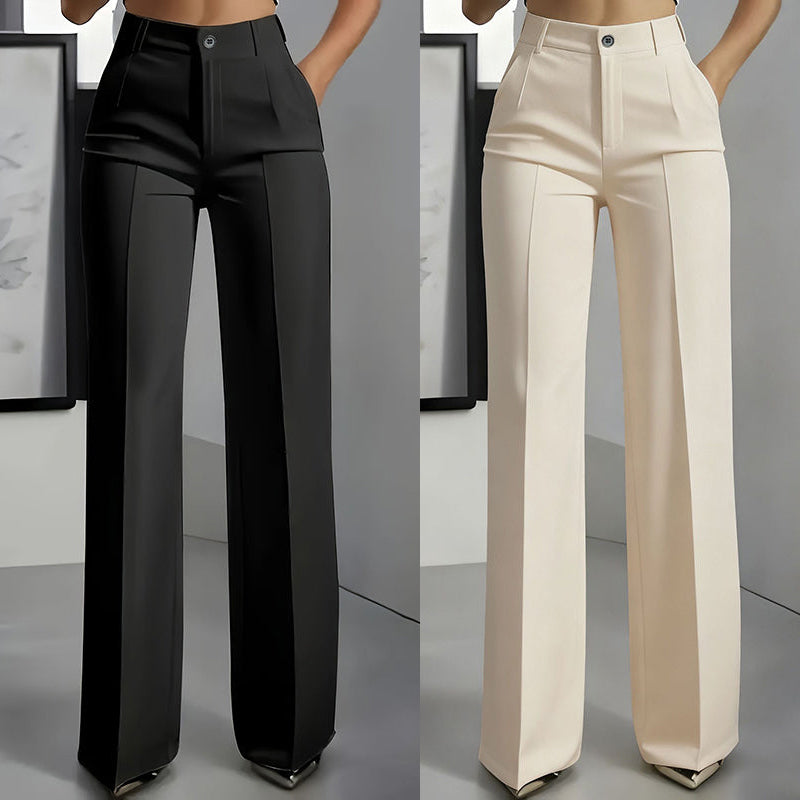 Women's High-Waisted Suit Pants