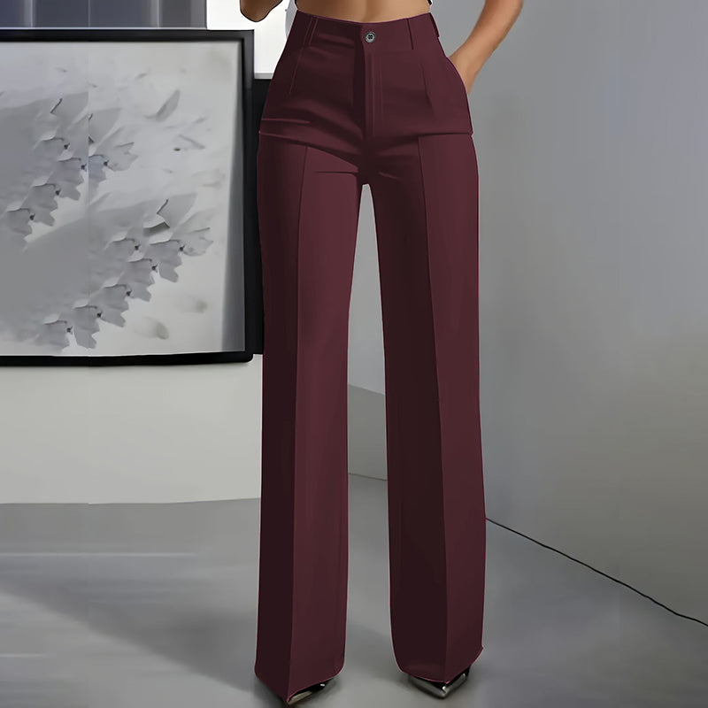Women's High-Waisted Suit Pants