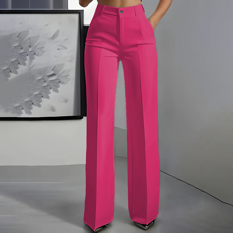 Women's High-Waisted Suit Pants