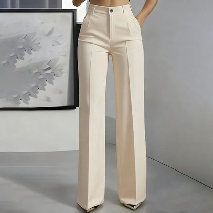 Women's High-Waisted Suit Pants