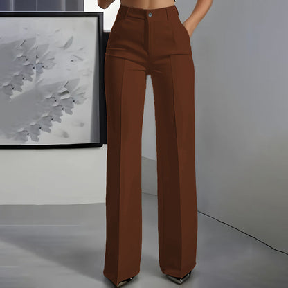 Women's High-Waisted Suit Pants