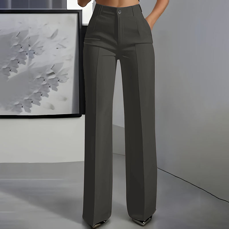 Women's High-Waisted Suit Pants
